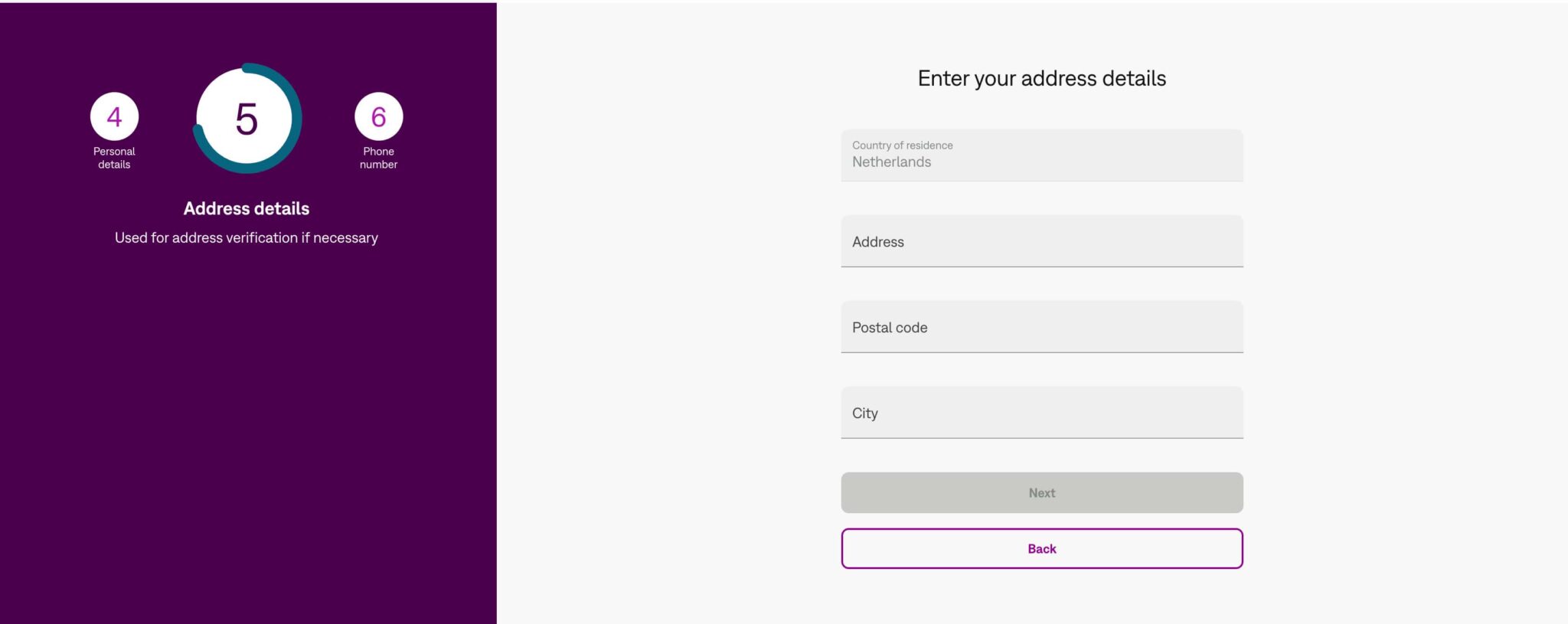 skrill registration step 5