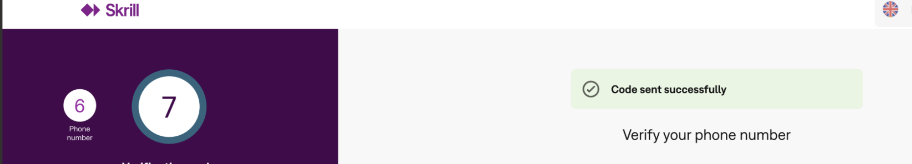 skrill registration step 7