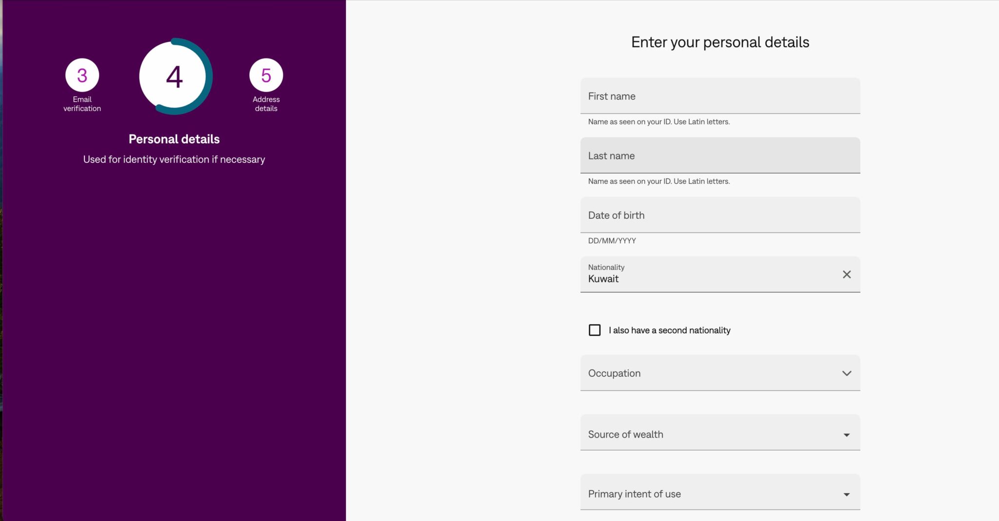 skrill registration step 4