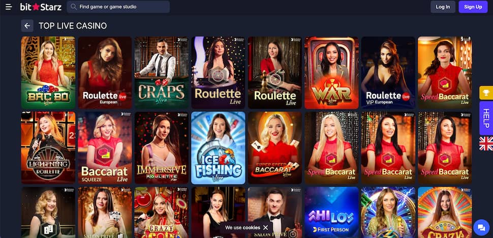 bitstarz-live-casino-section
