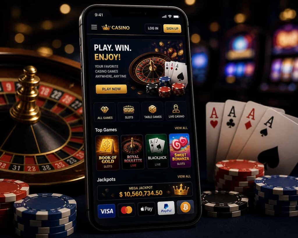 casino on phone image